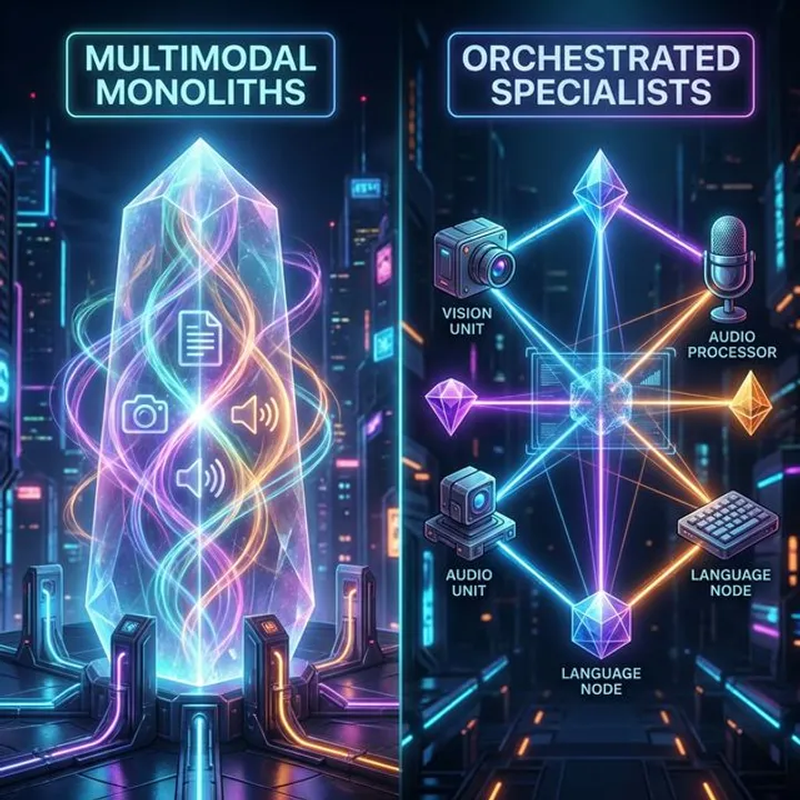 The Great AI Architecture Debate: Multimodal Monoliths vs. Orchestrated Specialists